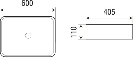 Накладная раковина WeltWasser Elbach 2174 MW 60*40,5 белая матовая