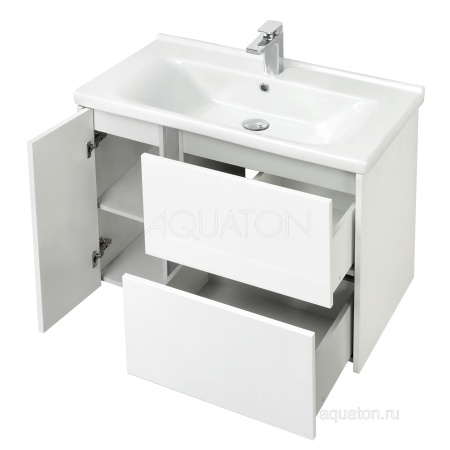 Тумба под раковину AQUATON Стоун 80 белый 1A228201SX010