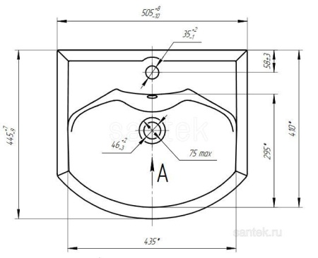 Раковина AQUATON Смайл 50 1WH207781