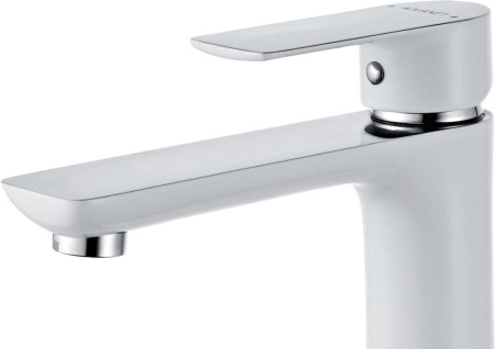 Смеситель для раковины Aquanet Arctic AF520-11СW хром/белый
