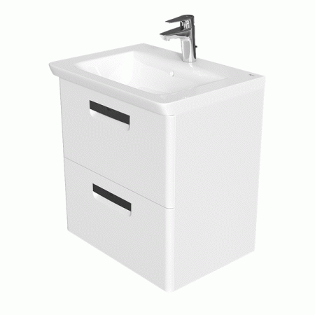 Тумба под раковину Roca The Gap 60 белый глянец ZRU9302879