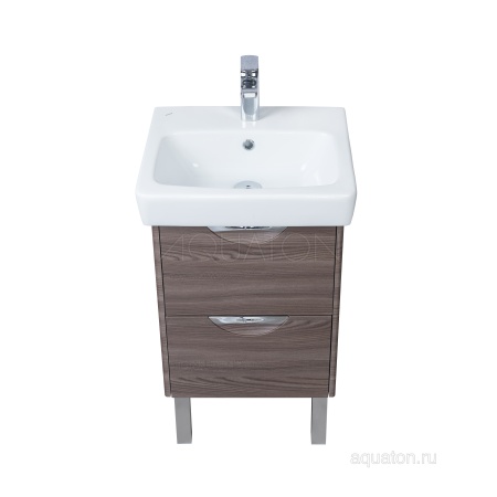 Тумба под раковину AQUATON Сильва 50 дуб макиато 1A211701SIW50