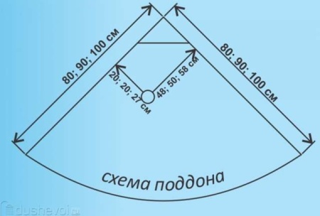 Душевая кабина Водный мир ВМ-8811А 100x100 см, черная тонированный стекла