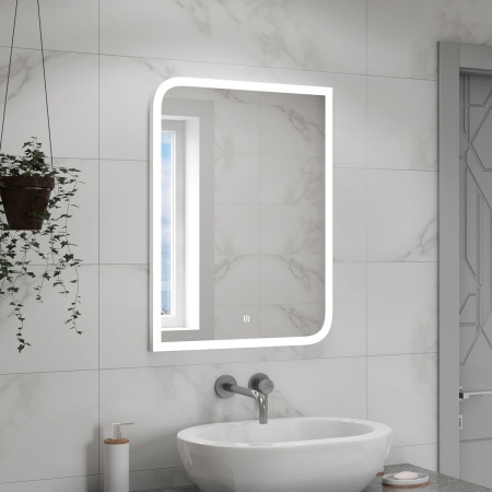 Зеркало Fantasy LED 60х80 cенсорный выключатель, холодная подсветка