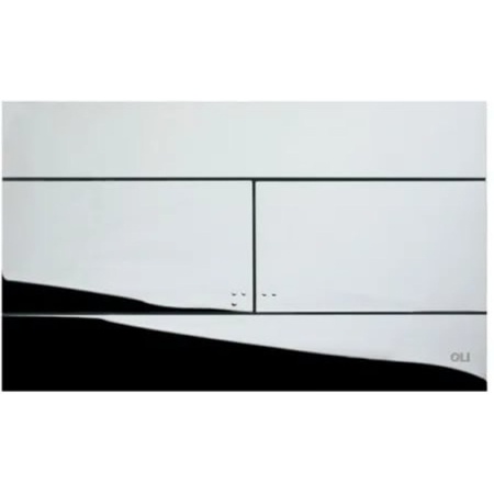 Панель механическая двойная OLI SLIM 659044 хром глянцевый