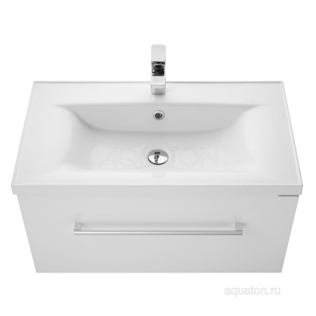 Тумба под раковину AQUATON Мадрид 80 М 1 ящик белый 1A126801MA010