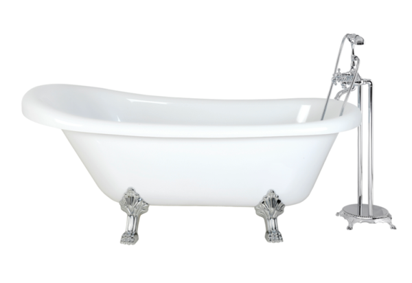 Акриловая ванна Cerutti Spa Classic 157x77 на львиных лапах (хром)