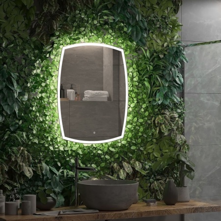 Зеркало Dream LED 70x90 ЗЛП612, cенсорный выключатель, холодная подсветка