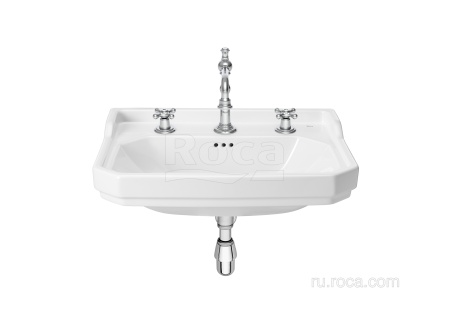 Раковина Roca Carmen подвесная 65х48, 3 отверстия для смесителя, белый 3270A1003