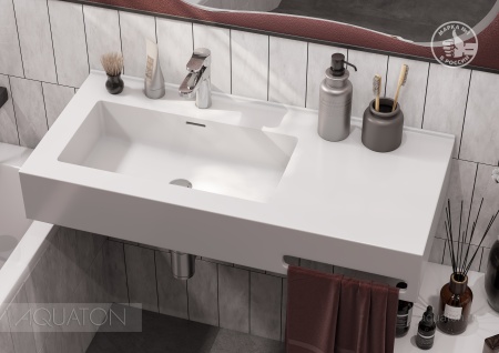 Раковина AQUATON Квадро Про 100 левая 1A733331QA01L