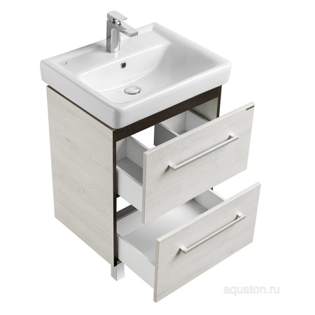 Тумба под раковину AQUATON Ронда PRO 60 дуб сом 1A205001RSC20
