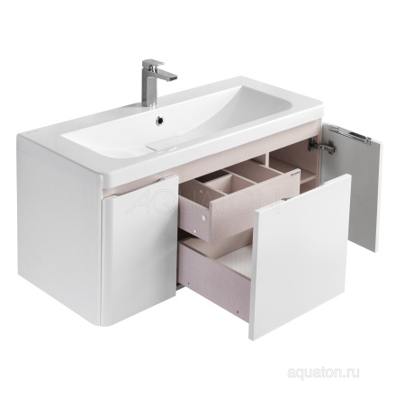 Тумба под раковину AQUATON Шерилл 105 белый 1A206301SH010