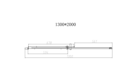 Душевая дверь Vincea Dice VDS-4D130CL 130х200, хром
