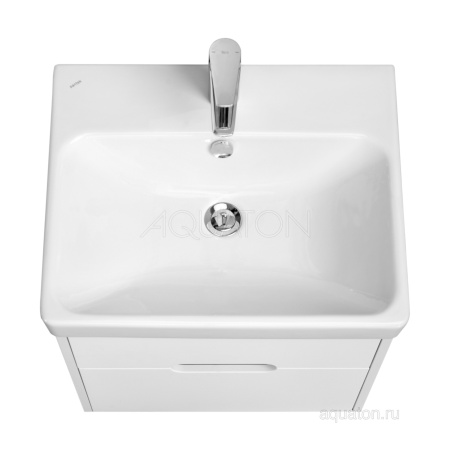 Тумба под раковину AQUATON Оливия 55 белый матовый 1A254201OL010
