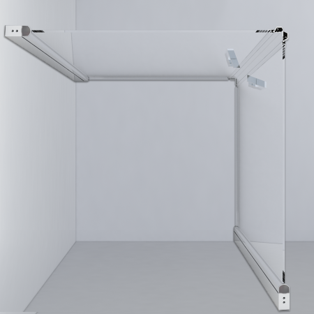 Душевой уголок Orta VSS-1O8080CL, 80*80, хром, стекло прозрачное