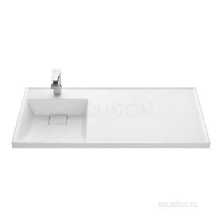Раковина AQUATON Лондри 1050 белая левая 1A72833KLH01L
