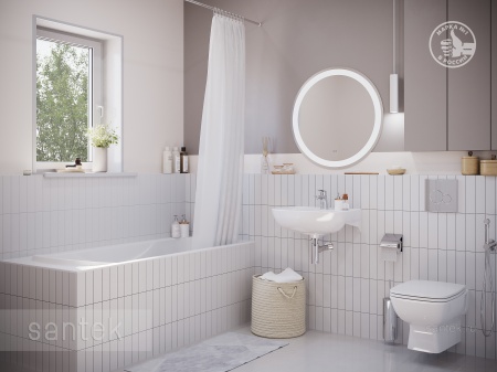 Раковина Santek Лонги 550х420 отверстие под смеситель 1WH501755