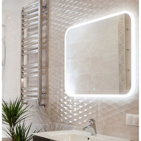 Зеркало Demure LED 80x60 ЗЛП2815, cенсорный выключатель, холодная подсветка