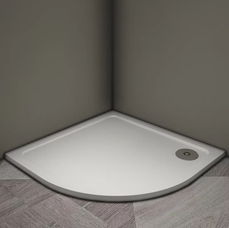 Душевой поддон Veconi Tezeo stone TZ-10, 90x90x3, искусственный камень, белый