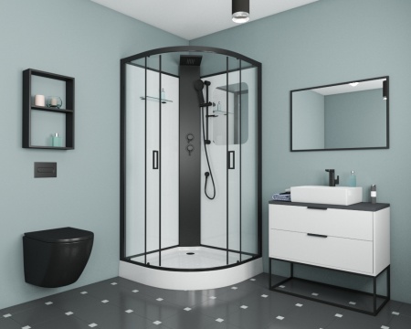 Душевая кабина Grossman Elegans GR250 100х100х217 L/R без крыши