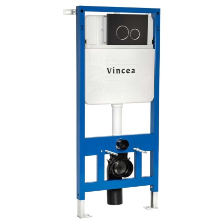 Кнопка смыва Vincea VFP-005MB, цвет матовый черный