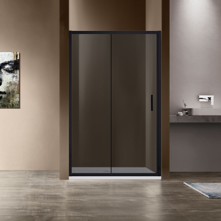 Душевая дверь Vincea Garda VDS-1G120CGB 120х190, раздвижная, черный, тонированное стекло