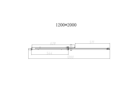 Душевая дверь Vincea Dice VDS-4D120CL 120х200, хром