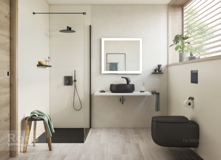 Раковина Roca Beyond 56х43 оникс матовый 3270B8640