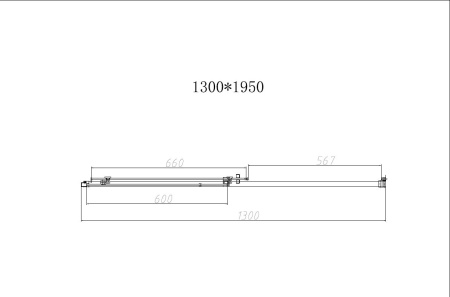 Душевая дверь Vincea Slim-N VDS-4SN130CL 130х195, хром