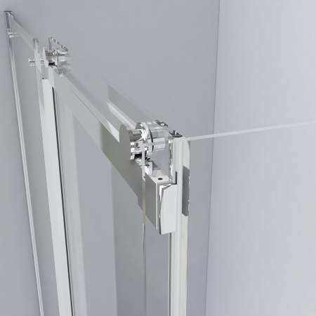 Душевой уголок Como VSR-1C9015CL, 150*90, хром, стекло прозрачное