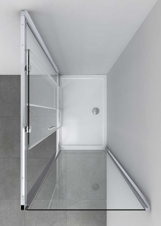 Душевой уголок Soft VSR-3SO9014CL, 140х90x195, хром, стекло прозрачное