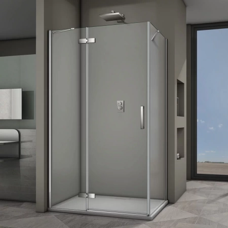Душевой уголок Veconi Rovigo RV-064, 120x100x195 хром, стекло прозрачное