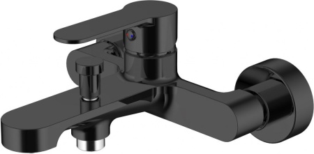 Смеситель Aquanet Passion AF300-20B для ванны и душа черный матовый