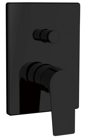 Смеситель Aquanet Static Black AF330-51B для душа скрытый монтаж