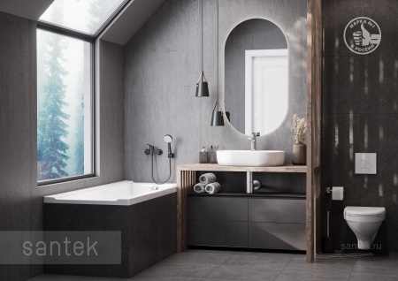 Раковина Santek Одри Round 620x420 отверстие под смеситель 1WH501710