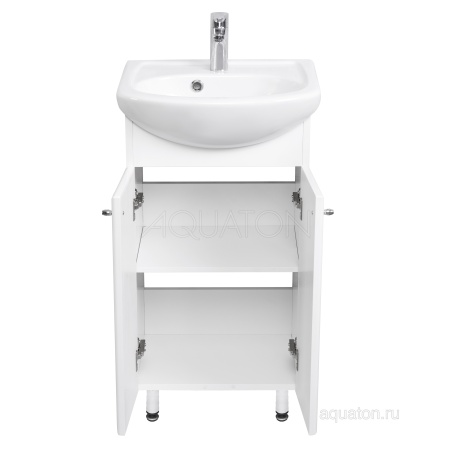 Тумба под раковину AQUATON Мира Н 45 белый 1A104401MR010