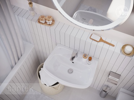 Раковина Santek Лонги 550х420 отверстие под смеситель 1WH501755
