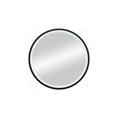 Зеркало Style LED 60x60 ЗЛП1016, cенсорный выключатель, холодная подсветка, черный