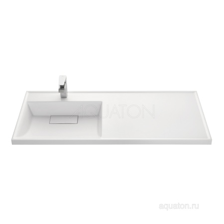 Раковина AQUATON Лондри 1200 белая левая 1A72843KLH01L