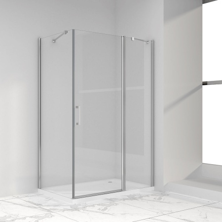 Душевой уголок Orta VSR-1O8010CL, 100*80, хром, стекло прозрачное