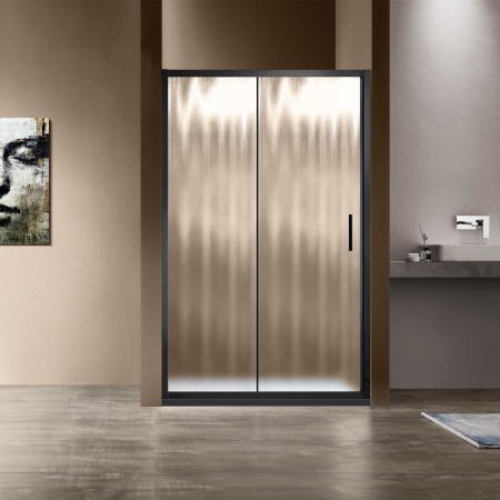Душевая дверь Vincea Garda VDS-1G120CHB 120х190, раздвижная, черный, шиншилла