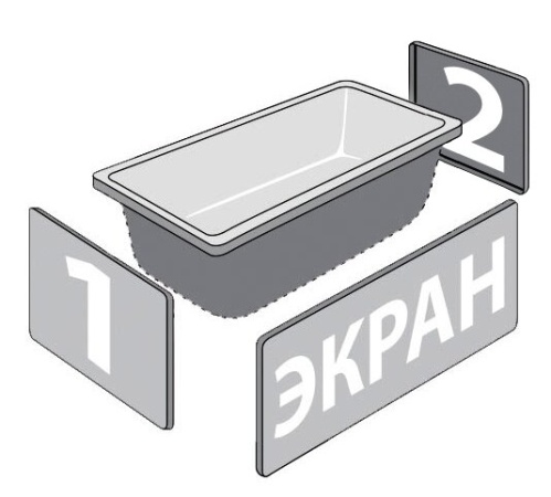 Акриловая ванна Тритон Цезарь 180x80х64