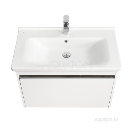Тумба под раковину AQUATON Капри 80 белый глянец 1A230201KP010