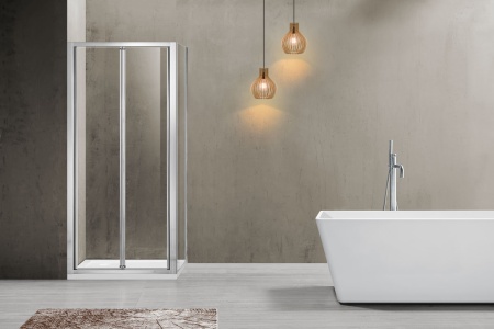 Душевой уголок Garda VSR-1G8090CL, 90*80, хром, стекло прозрачное