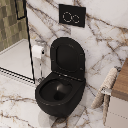 Унитаз SELLA Aria MB подвесной безободковый Cerutti SPA CT9160