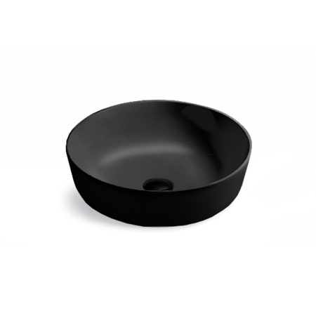 Накладная керамическая раковина Vincea VBS-104MB 41.5х41.5 черный матовый