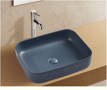 Накладная раковина WeltWasser Elbach 2195 MNB 50*39 серая матовая