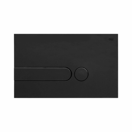 Панель механическая двойная OLI I-PLATE soft-touch 670005 черная
