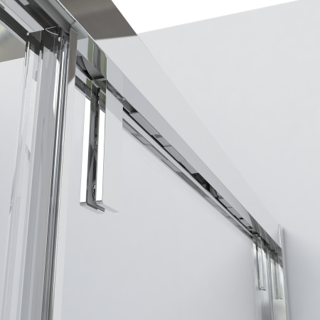 Душевой уголок Lugano VSR-1L8014CL-1, 140*80, хром, стекло прозрачное