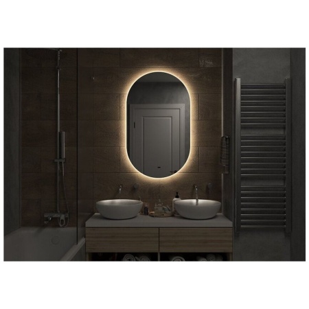 Зеркало Fleur LED 65х110 ЗЛП1588 с бесконтактным сенсором, теплая подсветка